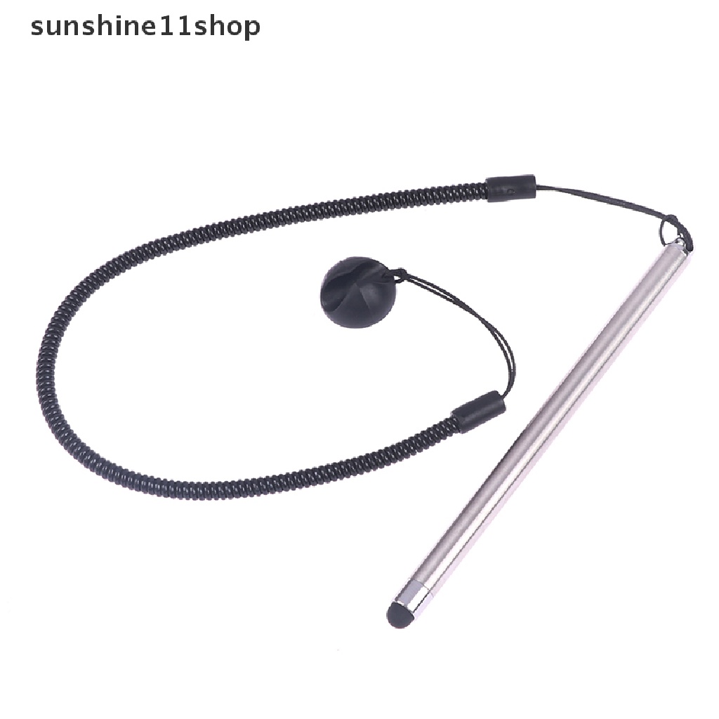 Sho Aksesoris Ponsel Layar Sentuh Stylus Pen Spring Rope Capacitive Bolpen N