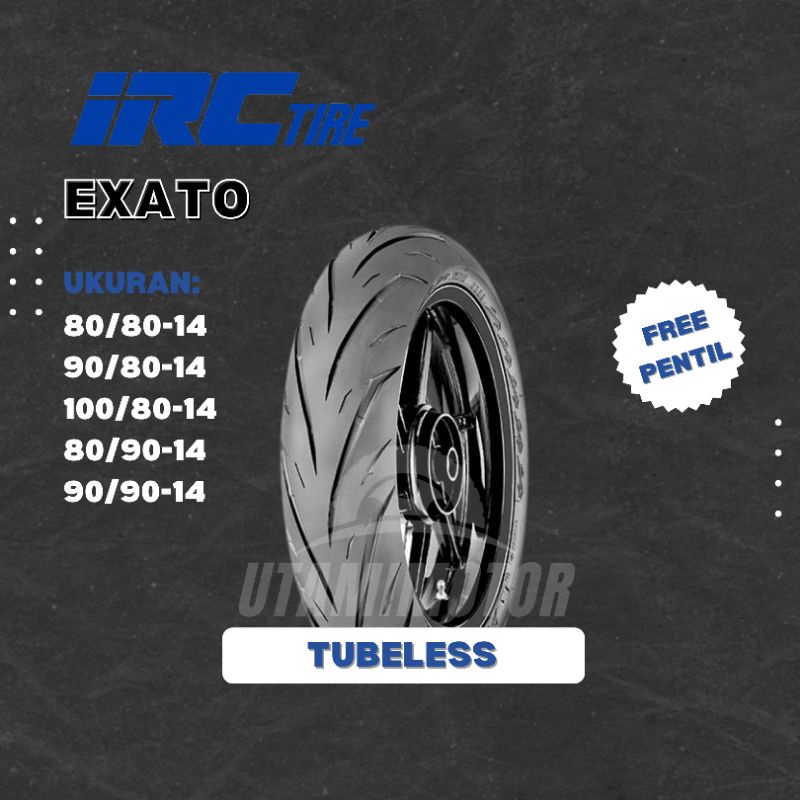 BAN MOTOR IRC EXATO NR88 RING 14 100/80-14 TUBELESS