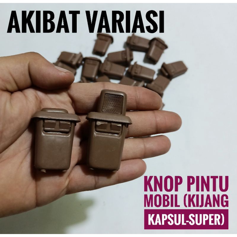 Tarikan Pintu Mobil Kijang Kapsul-Super (Coklat) Knob Pintu Mobil Kijang Warna Coklat Knob Pintu Mob