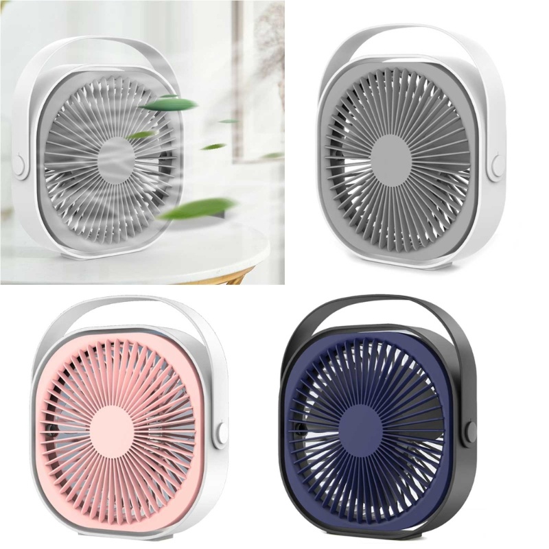 Vivi Kipas Angin Meja Kecil USB Powered 6 ''3Speed Desktop Table Cooling Fan360° Dapat Diputar