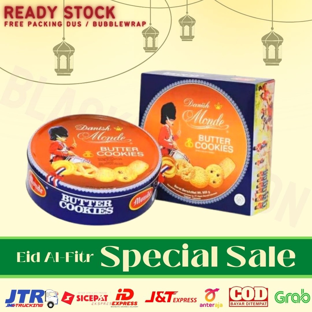 (FreeOngkir) FREE BUBBLEWRAP & DUS  Monde Butter Cookies 454 Gram Kaleng Kecil Snack Kue Lebaran