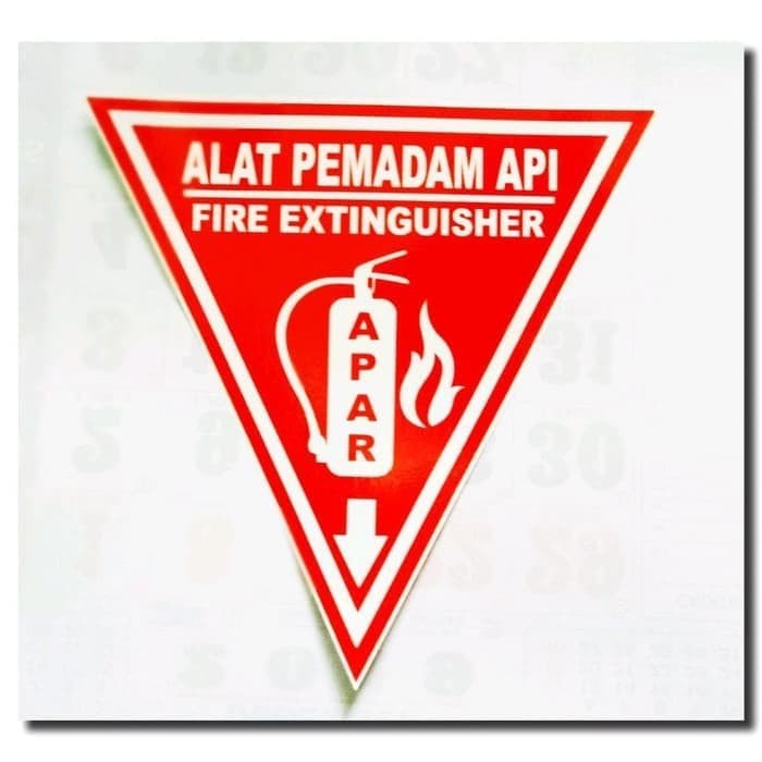 

FIRE EXTINGUISHER AKRILIK APAR SEGITIGA 30 X 30 CM RAMBU K3 SIGN LABEL PEMADAM ACRYLIC ( Bisa Custom )