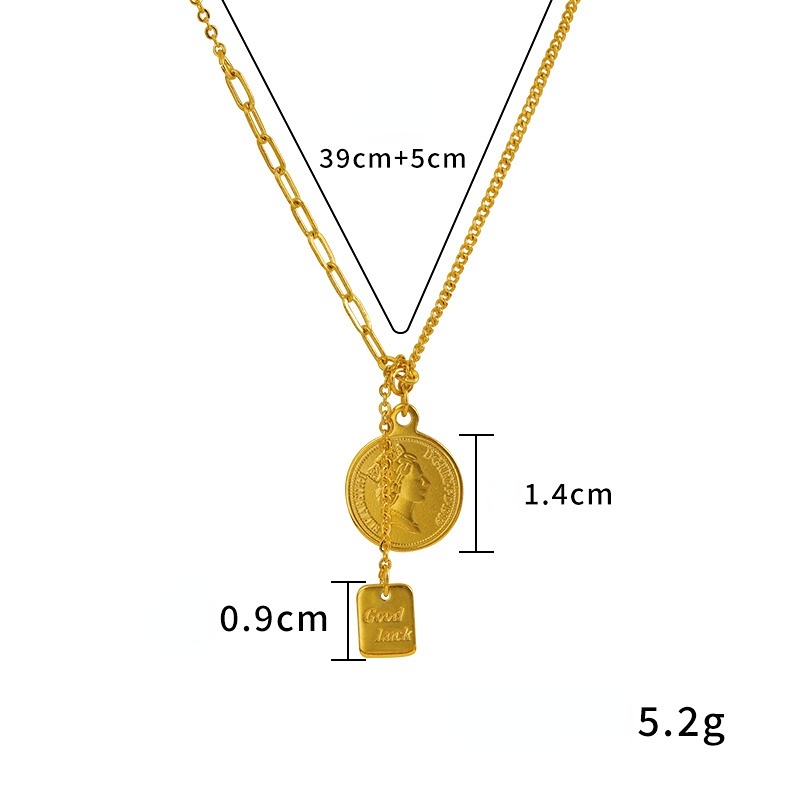 Goldkingdom Perhiasan Fashion Emas Asli Kadar 375Bangkok Aksesoris Ready Stock Kalung Drive Ratu Wanita Merek Bulat Ganda Gelang Yang Dapat Disesuaikan