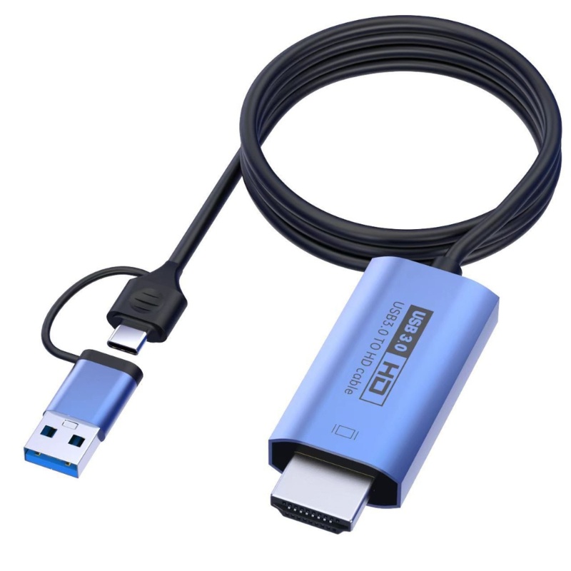 Zzz Video Capture Card, USB3.0 Type-C Untuk Menangkap Kartu 1080P Bebas Driver Untuk Live Streaming Game