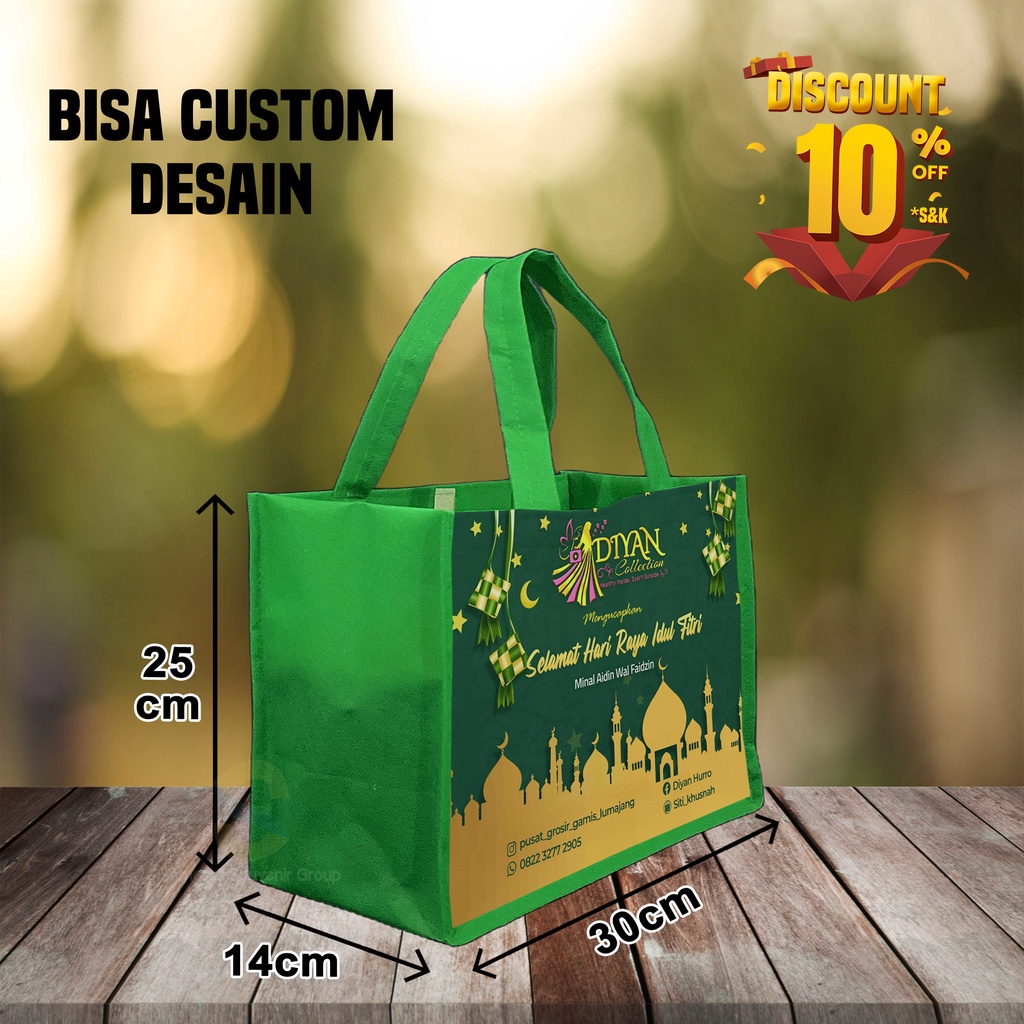 

TAS IDUL FITRI MURAH/ TAS PARCEL / TAS LEBARAN / TES CUSTOM LEBARAN / TAS BINGKISAN