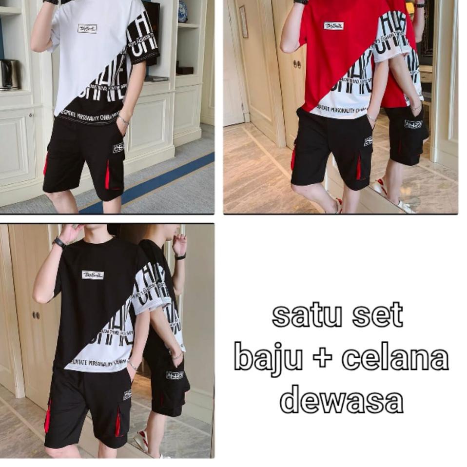 ➬ BISA COD / STELAN Pitate  BAJU + CELANA / SATU SET / baju pria / baju kekinian - mukzhop ➲