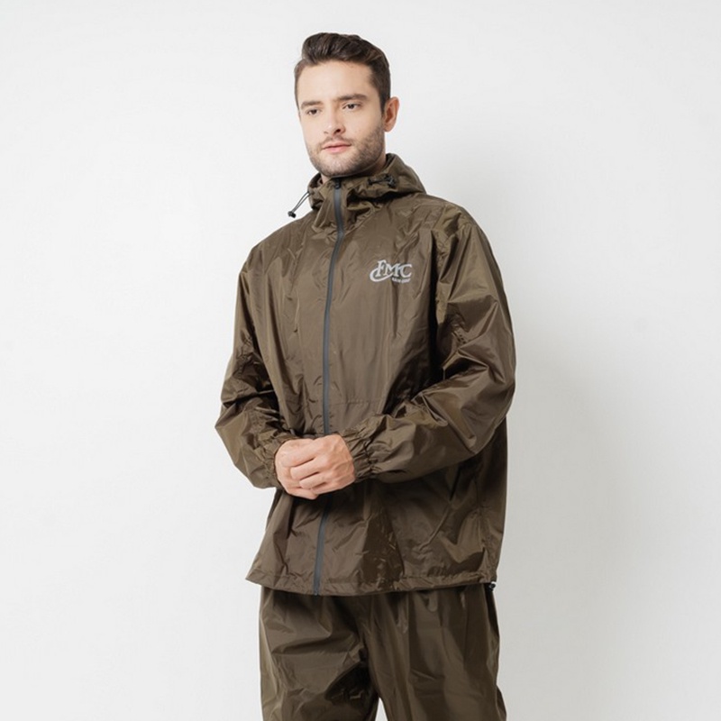 FMC Speed Supply Original Jaket Windcoat Taslan Polyester One Set Pria Hijau 060221