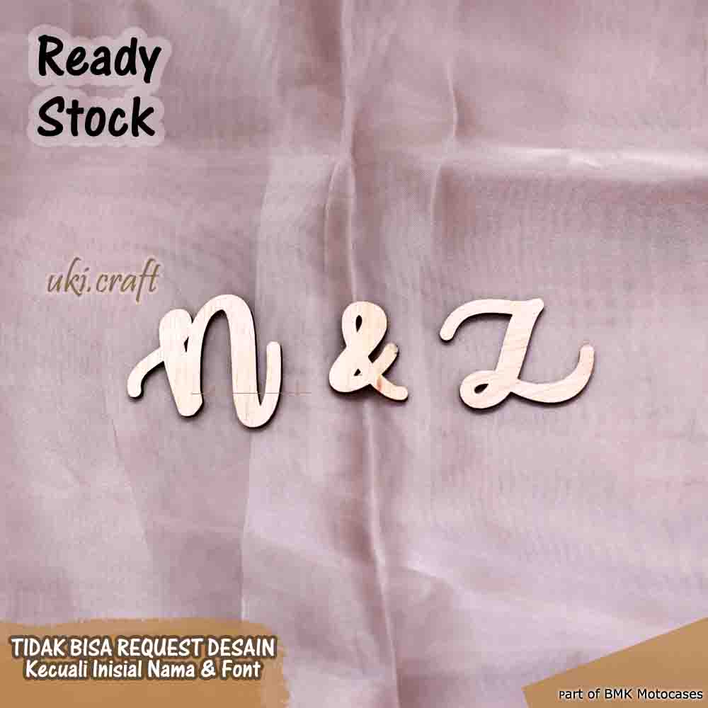 Inisial Nama Couple Pengantin Pernikahan Dekorasi Mahar Bahan Plywood Inisial Nama Bahan Mahar