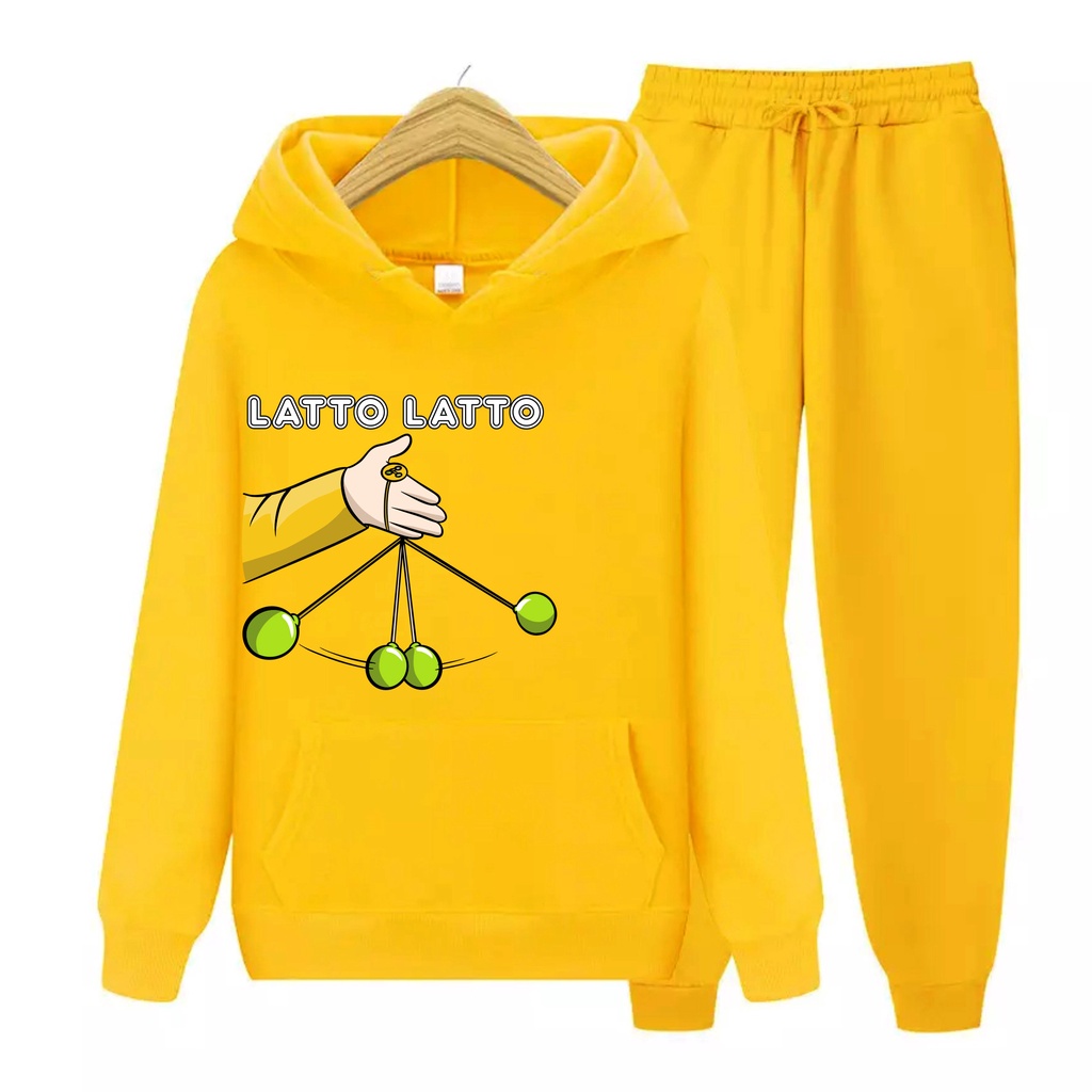 Lato Lato Viral Setelan Dan Atasan Sweater Hoodie Anak Laki Laki/Perempuan Usia 4-13+Tahun Bisa Bayar Ditempat COD