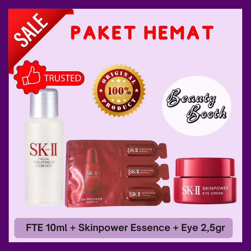 SK-II SKII SK2 FTE 10ml + Skinpower Essence Sachet + EYE 2,5gr