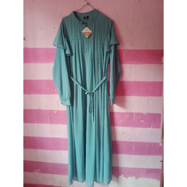 Gamis Cerutty Nadia Premium/ Gamis mint Sage / gamis Sage mint / gamis Nadhira premium