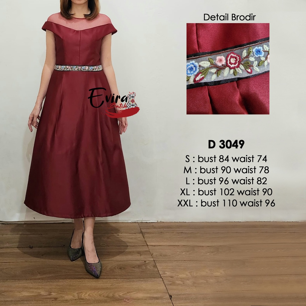 Dress Batik Wanita Modern / Fashion Batik / Dress Batik Kondangan / Wisuda / Baju Batik Couple Kode 