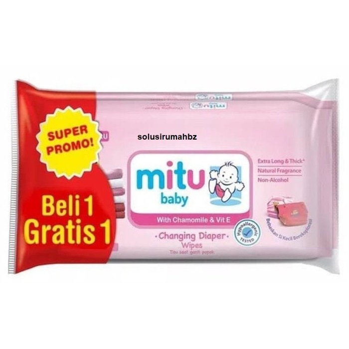 TISSUE tisu tisue BASAH BAYI 50s +50 s BABY 2 in 1 gratis wet isi 2pak