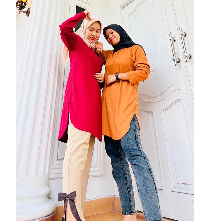 ➬ KAOS TUNIK PHENOMENAL / FENOMENAL FULL TAG KAOS POLOS LENGAN PANJANG KAOS TUNIK MODEL KOTAK ☚