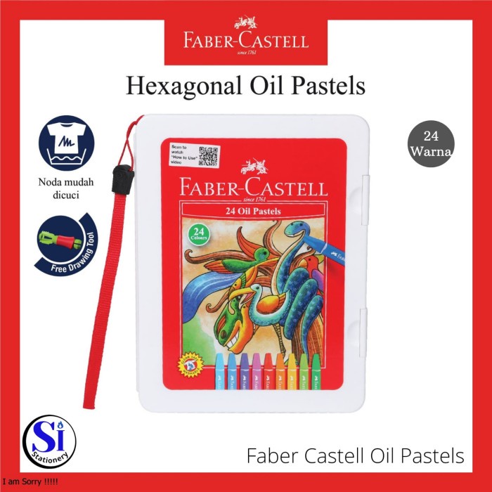 

Terlaris Crayon Hexagonal Oil Pastel Faber Castell 24 Warna Original