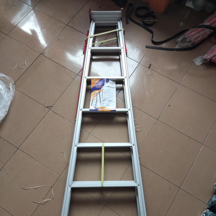 Tangga Lipat Alumunium 2 Meter ENKEV / Tangga Manten / 200 CM