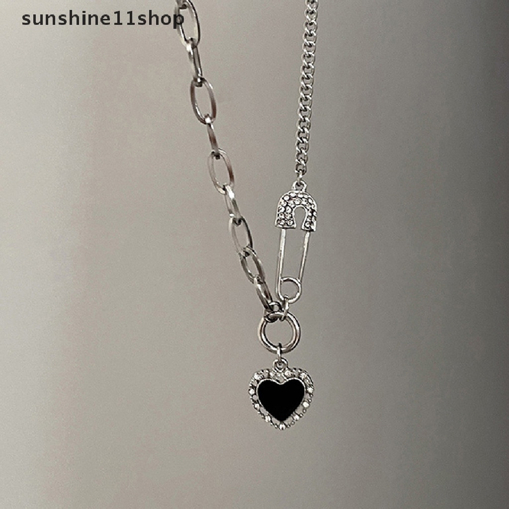 Sho Kalung Hati Kecil Untuk Wanita Rantai Pendek Heart Pendant Necklace Hadiah Etnik Bohemian Choker Necklace N