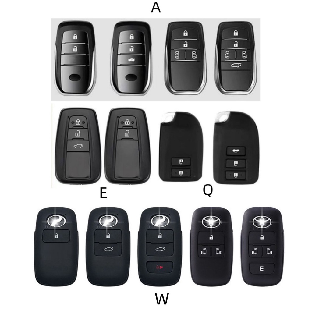 Untuk Toyota All-New Camry &amp; Corolla Altis 2019-2020 Veloz rush Innova Yaris Raize Perodua Kunci Mobil Tanpa Kunci Remote Silikon Perlindungan Cover Casing