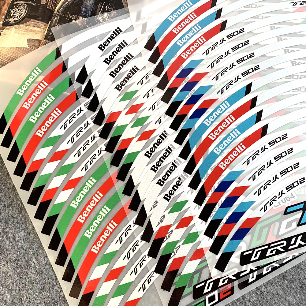 Benelli Jinpeng TRK502 Roda Hub Stiker Mobil Reflektif Stiker Lokomotif Roda Dalam Ring Stiker Tahan Air Tabir Surya Decal