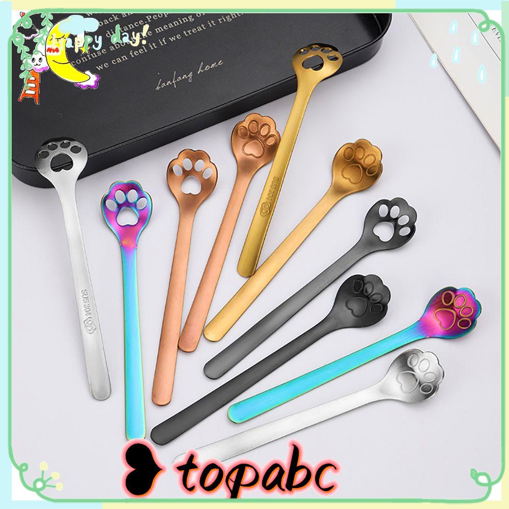 Top Sendok Pengaduk Kopi Hadiah Es Krim Dessert Teh Aksesoris Dog Paw Spoon