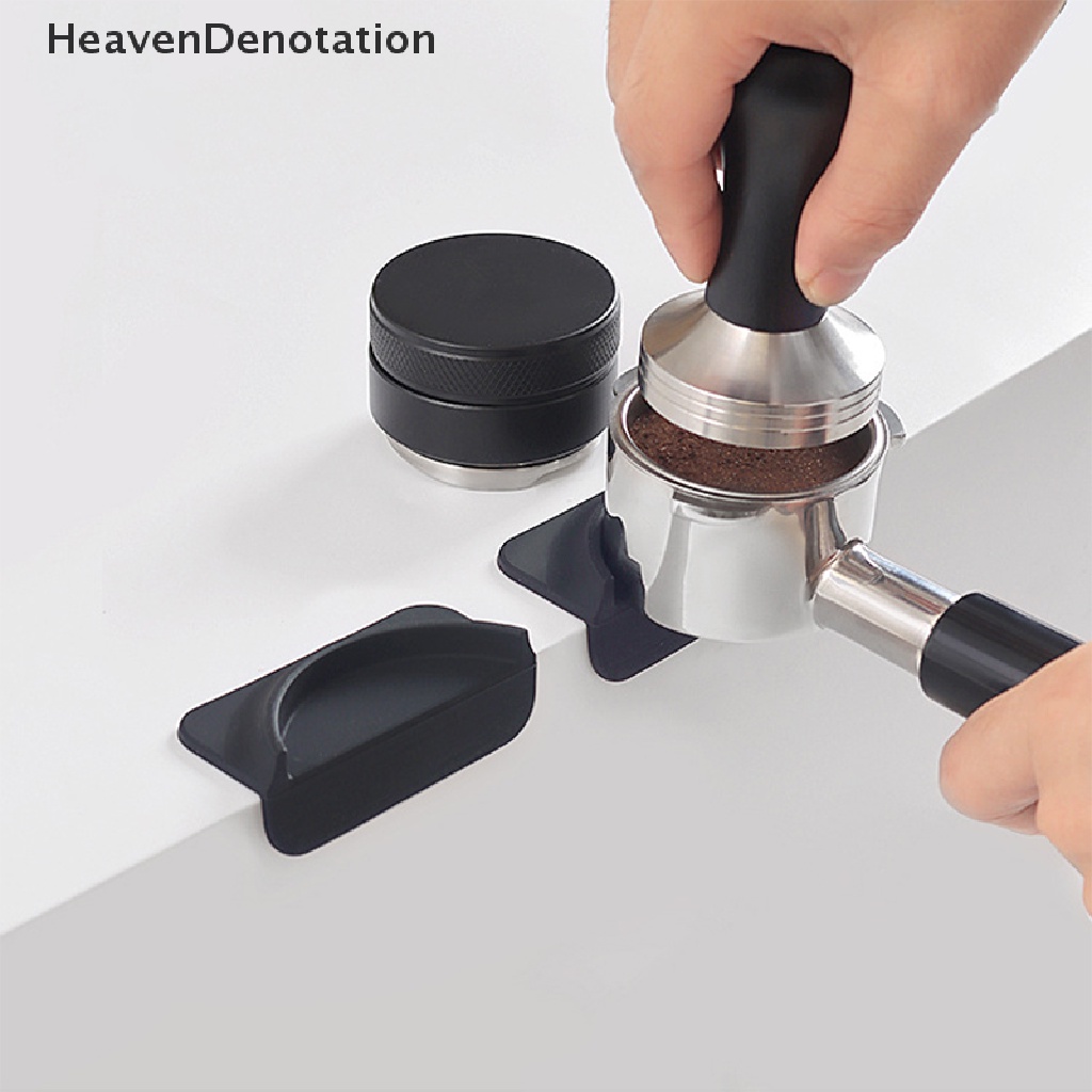 [HeavenDenotation] Universal Silicone Coffee Tamper Mat Sudut Non-Slip Melindungi Espresso Tamper Mat HDV