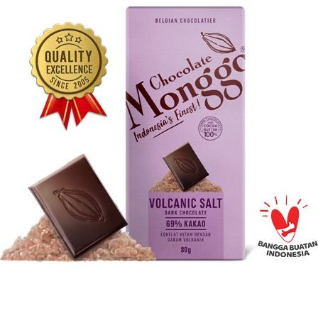 

➾ Chocolate Monggo | Volcanic Salt & Dark Chocolate 80gr | Coklat Murni 100% Kakao butter | Garam Vulkanik & Cokelat hitam ☜