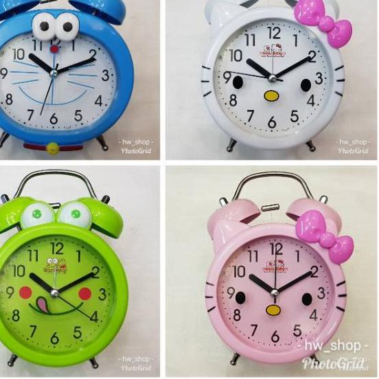 ➲ JAM WEKER ALARM KRING BESAR KARAKTER HELLO KITTY . JAM WEKER KARAKTER BESAR DORAEMON DAN KEROPI ➭