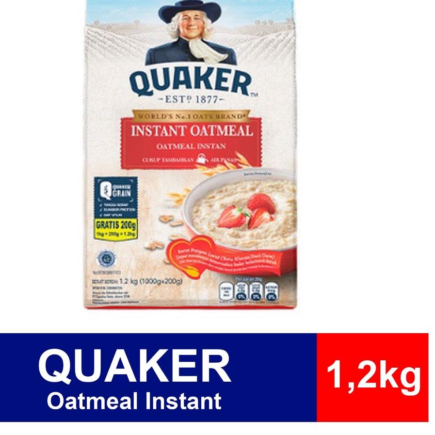 

◙ Quaker Oatmeal Instant 1,2kg HALAL! PROMO! ♖