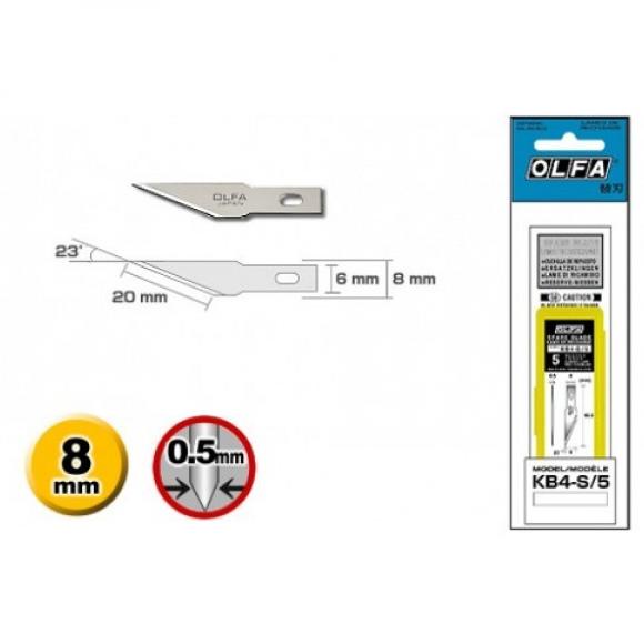 

Mata Pisau Spare blade for Art Knife Olfa KB4-S/5 Spare Angled Blade