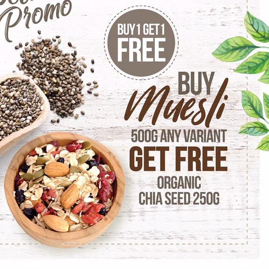 

➪ Buy 1 Get 1 Free, Buy Muesli Get Free Organic Chia Seed 250gr ➺