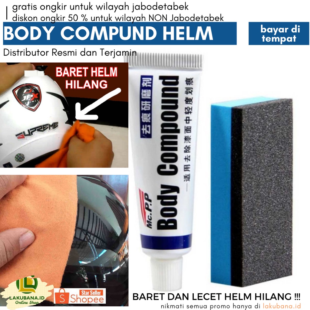 PERAWATAN HELM MOTOR - PENGHILANG BARET LECET BODY HELM BODY COMPOUND KOMPON SCRATCH REPAIR KIT