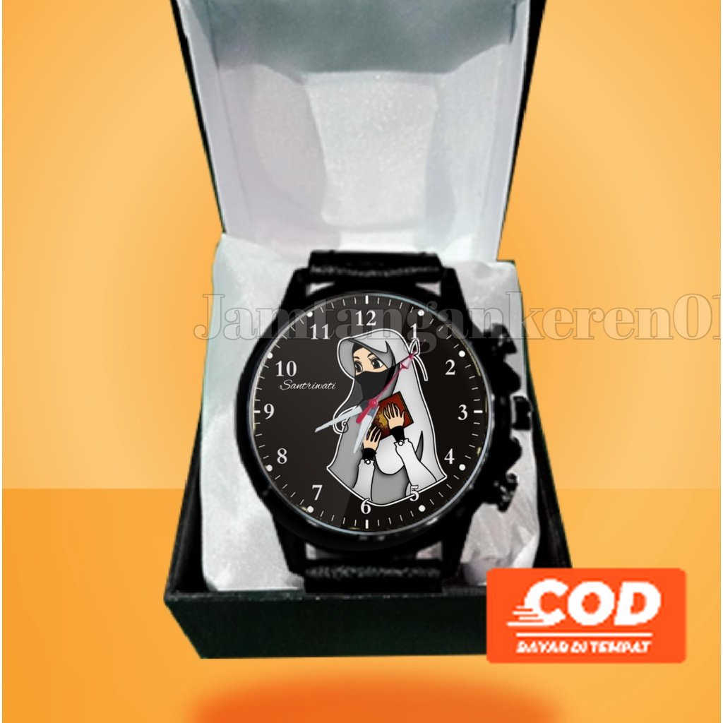 JAM TANGAN ISLAMI SANTRIWATI CUSTOM KEREN TERBARU