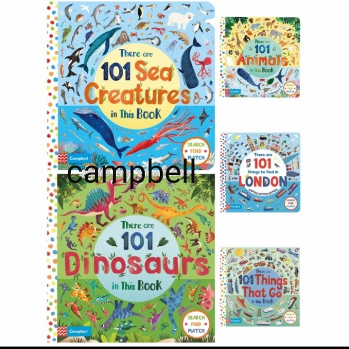 Terlaris Campbell There Are 101 London / Dinosaurs / Sea Creatures / Animals