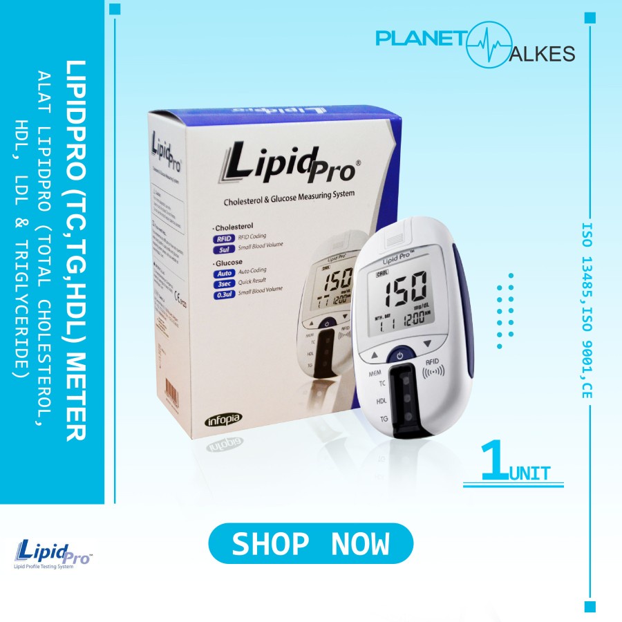 Alat Lipid Pro - Alat Cek Cholesterol / Triglyceride / HDL / LDL