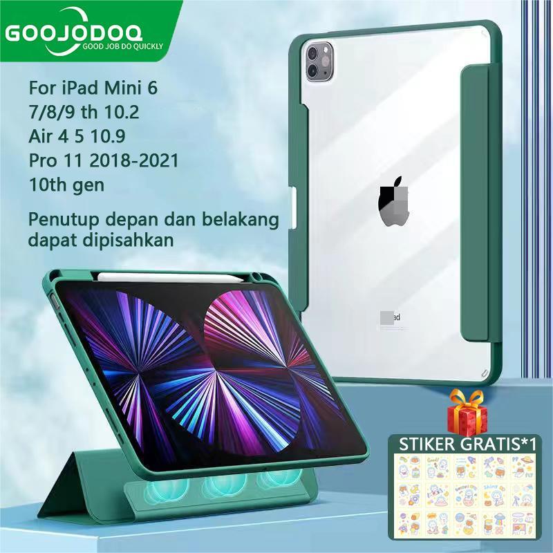 Goojodoq Detachable Acrylic Case For iPad mini6  iPad Gen9 Gen8 Gen7 10.2 11 inch 2020 2021 2018 Ipa