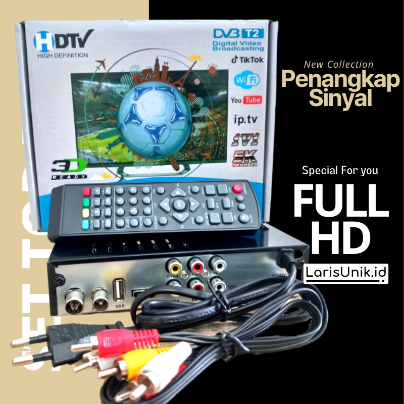 STB Set Top Box Penangkap Penguat Sinyal TV Digital Tabung Analog LED Full HD SNI Bergaransi Harga Murah Lengkap Untuk Semua TV Ke Digital Support WIFI Youtube TikTok  Set To Setop Box DVB T2