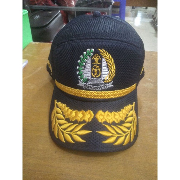 Topi Jaring Imigrasi List Padi Kapas