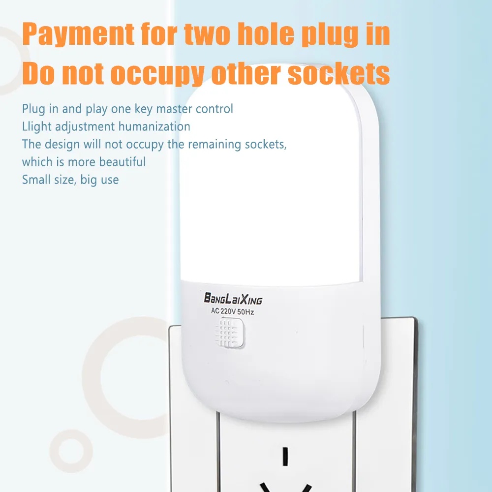 Lampu Tidur Cahaya Lembut Duawarna Adjustable Kreatif Cahaya Malam Pelindung Mata Lampu Baca Standar As Plug-in LED Socket Lamp Hemat Energi Rumah Kamar Tidur Pencahayaan Samping Tempat Tidur