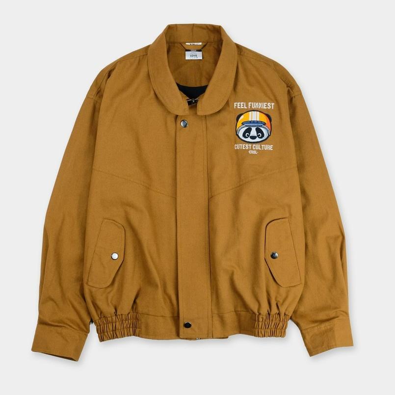 HARGA BERSAHABAT CRSL Popo Cute Rider Jacket | Brown | Bomber Jacket | Jaket Motor
