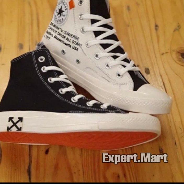 ֍ Sepatu CONVERSE 70s X OFF-WHITE BLACK CREAM PREMIUM VIETNAM ♂