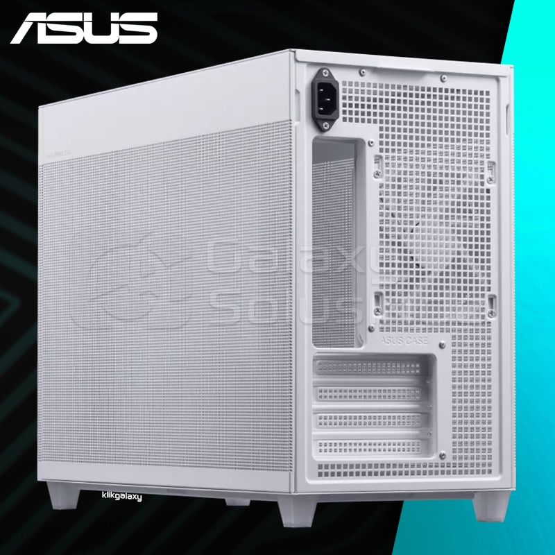 ASUS Prime AP201 with Tool-Free Side Panels M-ATX Case - White