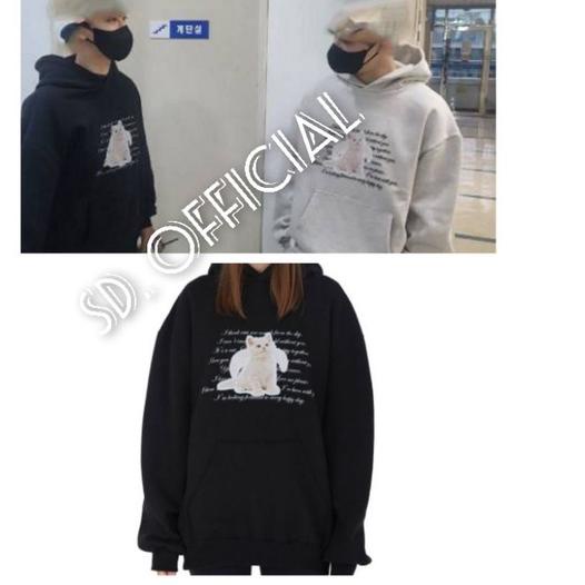 ➴ Jaket Hoodie NCT Jaemin Angel Cat DTF Print ✯