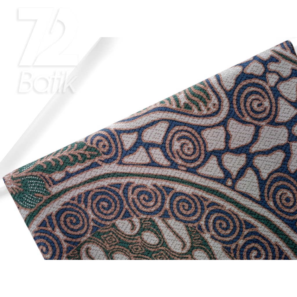 KAIN BATIK PREMIUM Dobby Motif Parang Roll Warna Biru Hijau 723181 Cap 72 Jarik Jarit Samping Kebat Panjang Batik Dobby Modern Premium Bahan Seragam Batik Pernikahan Kantor Keluarga Murah Kamen Jadi Batik Bali Lembaran