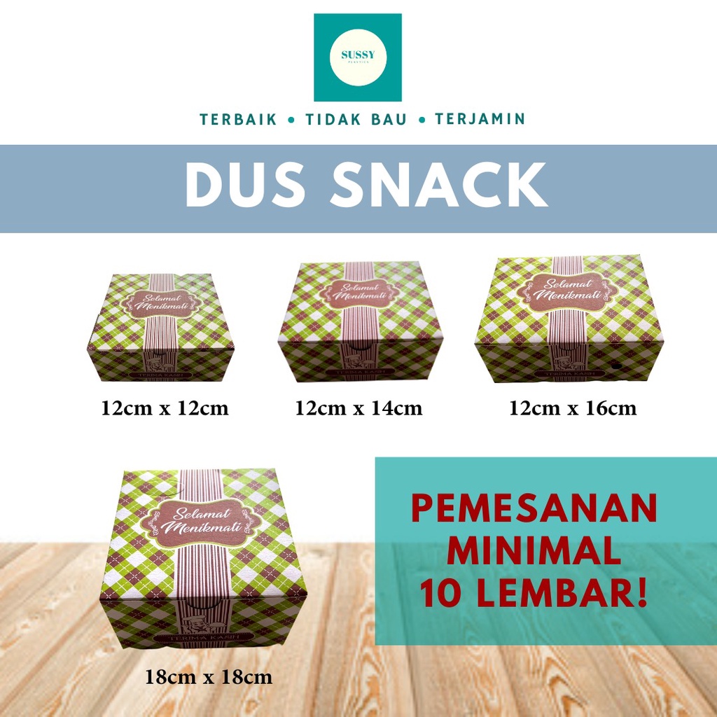 DUS SNACK / DUS GS MOTIF / DUS KUE 12X12 12X14 12X16 18X18