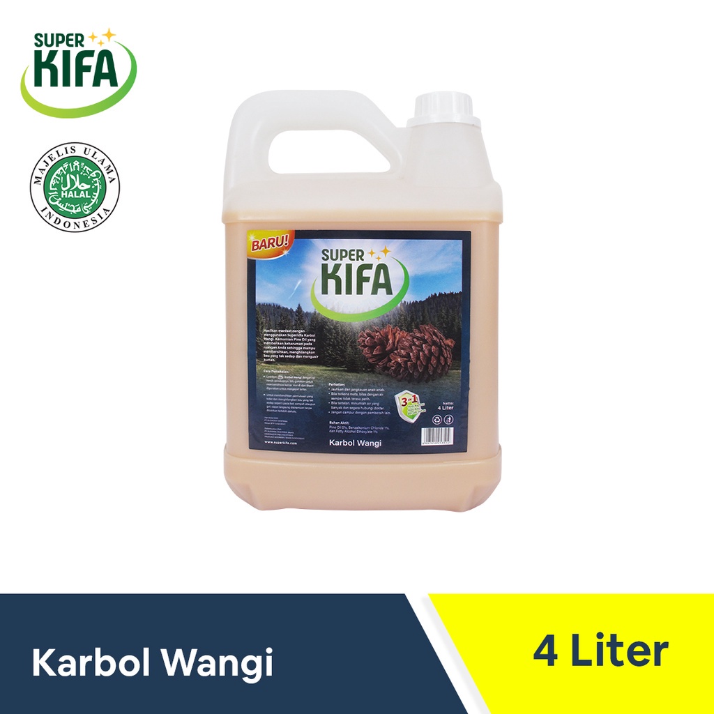 SUPER KIFA Jerigen Karbol Wangi 4L -  Desinfectan Antibacterial