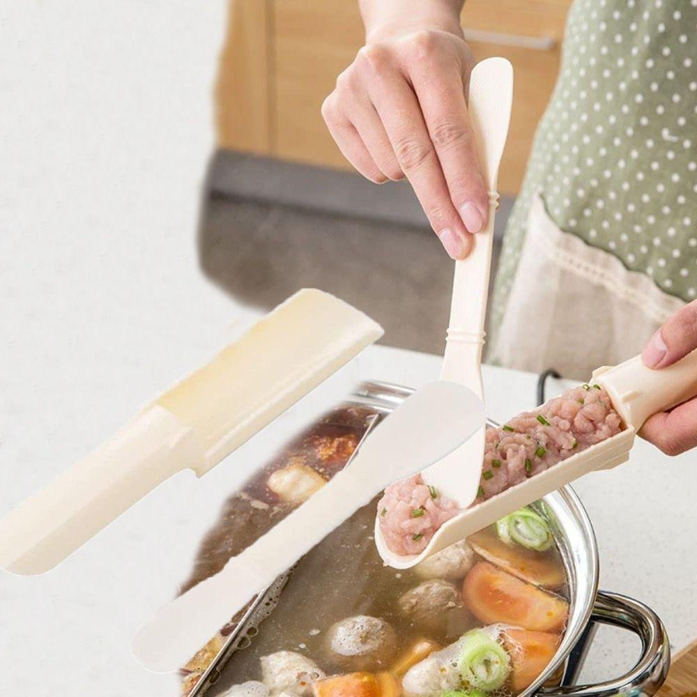 Chookyy Alat Pembuat Bakso Baru Mudah Digunakan Untuk Mengamankan Nasi Bola Kue Pops Alat Masak Pembuat Bakso Anti Lengket Dengan Sekop Pemotong