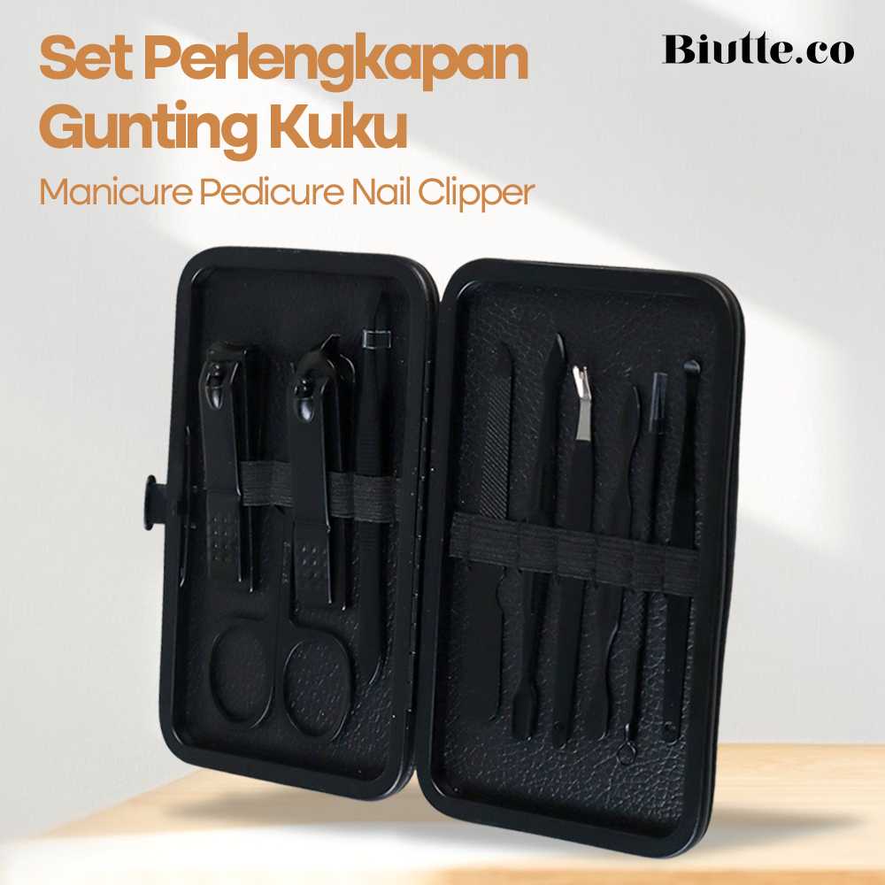 Biutte.co Set Perlengkapan Gunting Kuku Manicure Pedicure Nail Clipper