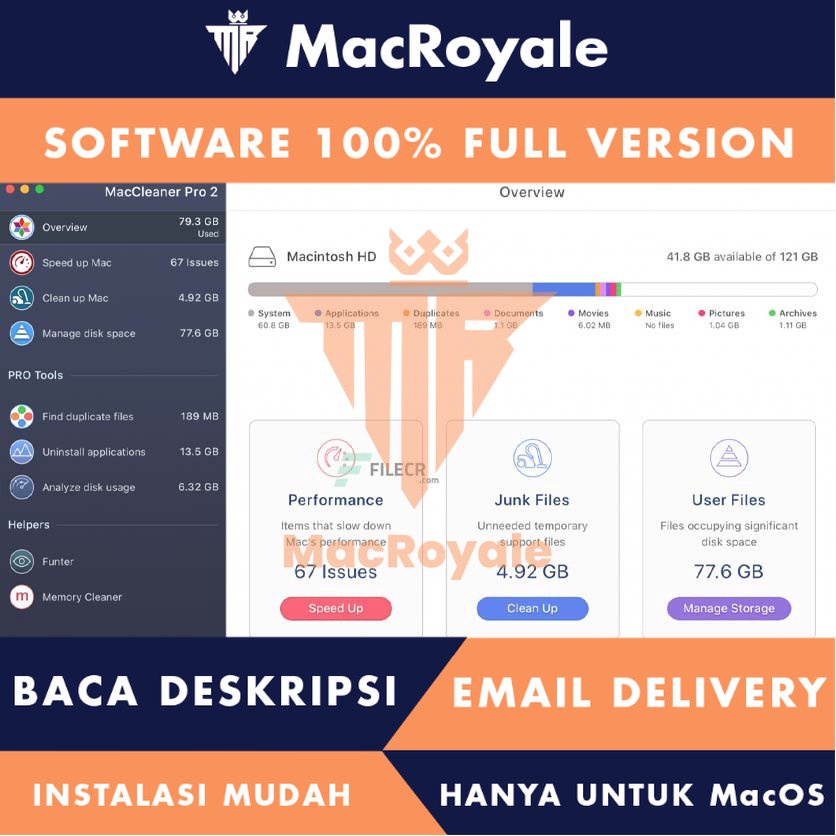 [MacOS] MacCleaner 2 PRO Full Version Lifetime Full Garansi