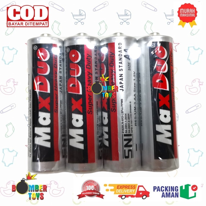 BATERAI BATRE AA MAX DUO 1,5v Special for Toys BATTERY TAHAN LAMA MURAH