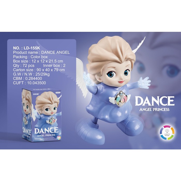 MAINAN ANAK DANCE ANGEL PRINCES PUTRI GOYANG SERU ELSA SNOW GIRL